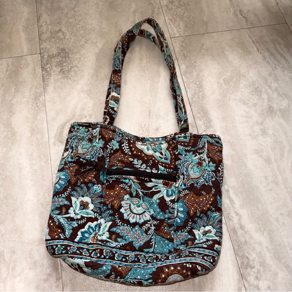 Retired Vera Bradley Java Blue Shoulder Bag